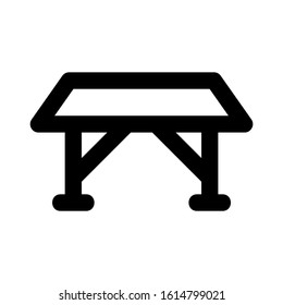 folding table icon isolated sign symbol vector illustration - high quality black style vector icons
