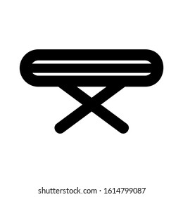 folding table icon isolated sign symbol vector illustration - high quality black style vector icons
