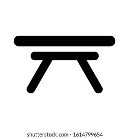 folding table icon isolated sign symbol vector illustration - high quality black style vector icons
