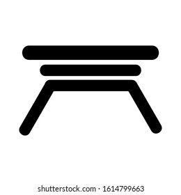 folding table icon isolated sign symbol vector illustration - high quality black style vector icons
