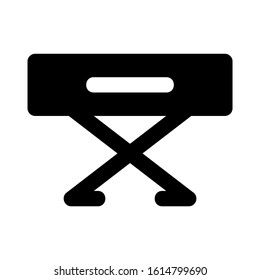 folding table icon isolated sign symbol vector illustration - high quality black style vector icons
