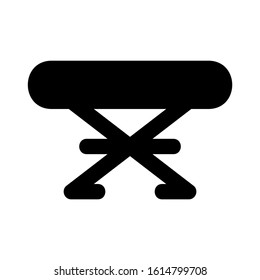 folding table icon isolated sign symbol vector illustration - high quality black style vector icons
