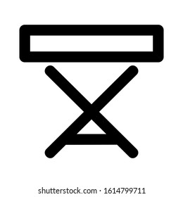 folding table icon isolated sign symbol vector illustration - high quality black style vector icons
