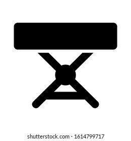 folding table icon isolated sign symbol vector illustration - high quality black style vector icons
