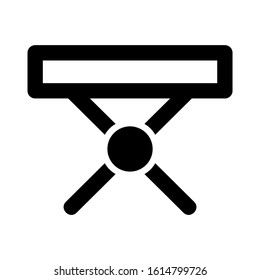 folding table icon isolated sign symbol vector illustration - high quality black style vector icons
