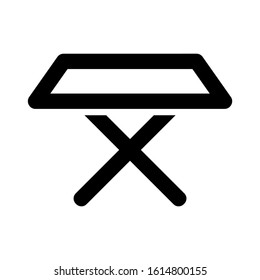 folding table icon isolated sign symbol vector illustration - high quality black style vector icons

