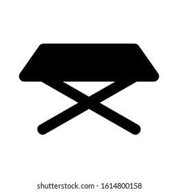 folding table icon isolated sign symbol vector illustration - high quality black style vector icons
