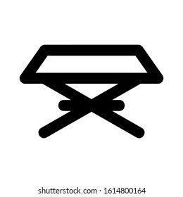 folding table icon isolated sign symbol vector illustration - high quality black style vector icons
