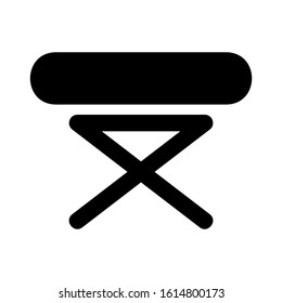 folding table icon isolated sign symbol vector illustration - high quality black style vector icons
