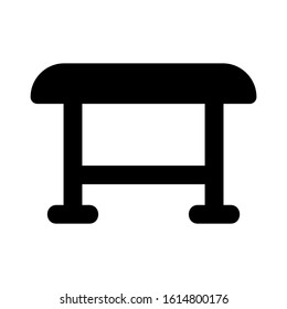 folding table icon isolated sign symbol vector illustration - high quality black style vector icons
