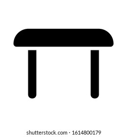 folding table icon isolated sign symbol vector illustration - high quality black style vector icons
