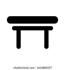 folding table icon isolated sign symbol vector illustration - high quality black style vector icons
