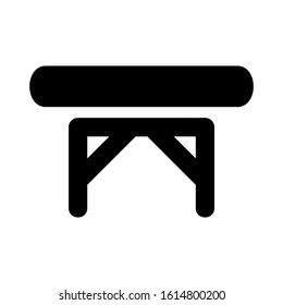 folding table icon isolated sign symbol vector illustration - high quality black style vector icons
