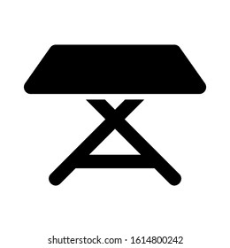 folding table icon isolated sign symbol vector illustration - high quality black style vector icons
