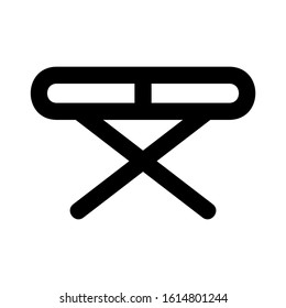 folding table icon isolated sign symbol vector illustration - high quality black style vector icons
