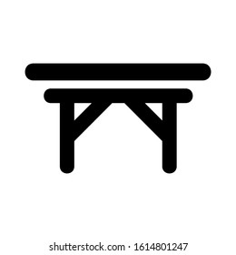 folding table icon isolated sign symbol vector illustration - high quality black style vector icons
