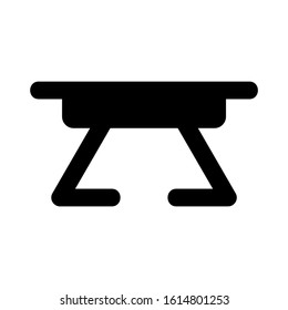folding table icon isolated sign symbol vector illustration - high quality black style vector icons
