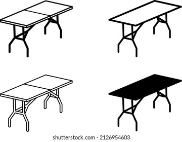 Folding table icon , vector illustration