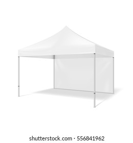 Folding tent. Illustration isolated on white background. Graphic concept for your design