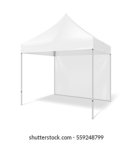 Folding tent. Illustration isolated on white background. Graphic concept for your design