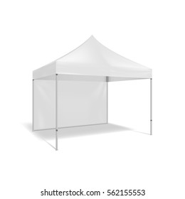 Folding tent. Illustration isolated on white background. Graphic concept for your design