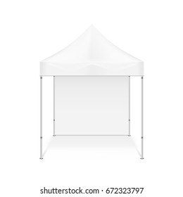 Folding tent. Illustration isolated on white background. Graphic concept for your design