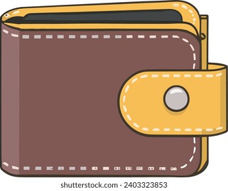 Folding Wallet vector icon art