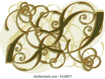 Foliage abstract pattern.