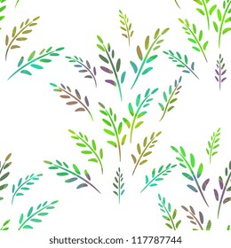 Foliage abstract pattern on white background