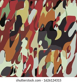 Foliage Army Military Fashionable Fabric Background Hunting Camouflage Textile Printing