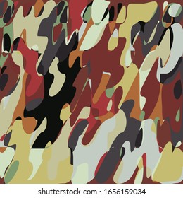 Foliage Army Military Fashionable Fabric Background Hunting Camouflage Textile Printing