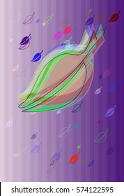 foliage art background