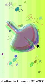 foliage art background