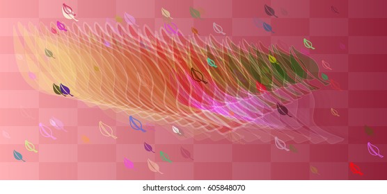 foliage art background