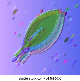 foliage art idea