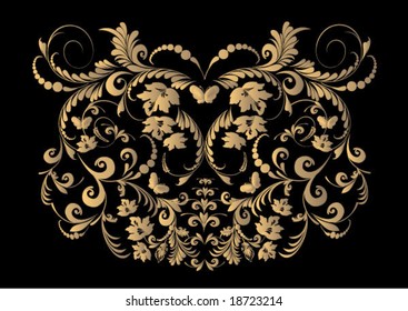 Foliage background. Beautiful vector illustration
