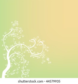 Foliage background in bright colors