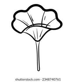 Foliage botanical simple floral plant line for beauty logo illustration art