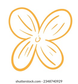 Foliage botanical simple floral plant line for beauty logo illustration art