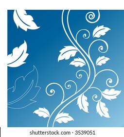 foliage with coils vector