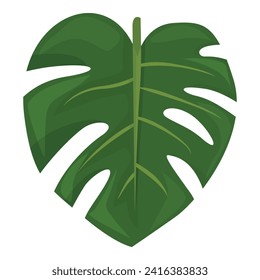 Foliage fashion icon cartoon vector. Green plant. Flora nature single