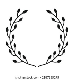 Foliage, flower template for logo and card design. vector illustration.
