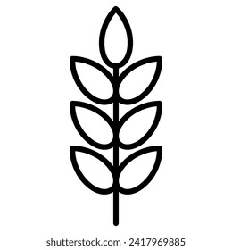 Foliage icon line vector illustration
