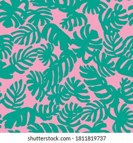 foliage neon summer pattern tropical