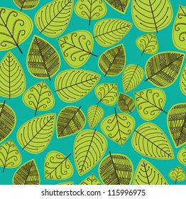 foliage pattern design. vector illustration