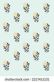 Foliage pattern plant texture. Vetor illustration.