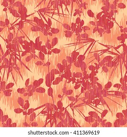 Foliage pattern seamless vector background tile