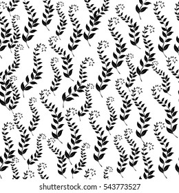 foliage. seamless floral pattern. vector background. minimalist and tasteful