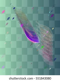 foliage vector background in mixed repeat, artistic drawing beside festival