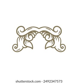 Foliage vector, Ornament. Decorative Vector. Ornaments Art. Baroque Picture. Baroque ornament Image. Filigree vector. Decorative design.